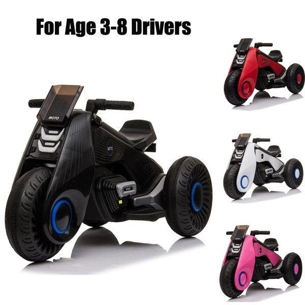 kids ride on mototcycle children's electric motorcycle 3 wheels with double drive black/white/pink/red
kids ride on mototcycle children's electric motorcycle 3 wheels with double drive black/white/pink/red
