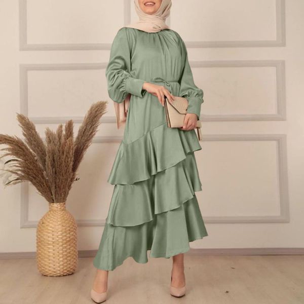 ethnic clothing women party crew neck dress holiday long shirt muslim fashion ruffle hem robe casual full sleeve maxi abaya kaftan, Red
ethnic clothing women party crew neck dress holiday long shirt muslim fashion ruffle hem robe casual full sleeve maxi abaya kaftan, Red