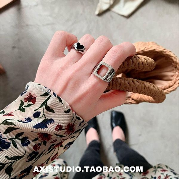 cluster rings s925 sterling silver lovely heart-shaped ins tide retro cold wind square fashion cool index finger ring female engagement, Golden;silver
cluster rings s925 sterling silver lovely heart-shaped ins tide retro cold wind square fashion cool index finger ring female engagement, Golden;silver