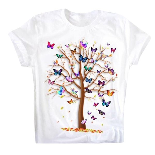 women's t-shirt casual round neck short slee butterfly tree print t shirt oversized summer girls harajuku, White
women's t-shirt casual round neck short slee butterfly tree print t shirt oversized summer girls harajuku, White