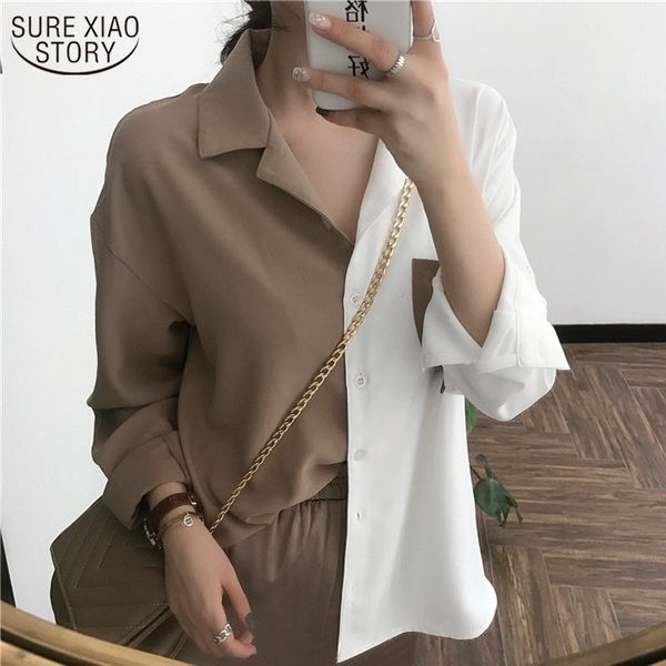 fashion autumn vintage blouse women color patchwork shirts long sleeve office cardigan blouses 11342 210508, White
fashion autumn vintage blouse women color patchwork shirts long sleeve office cardigan blouses 11342 210508, White
