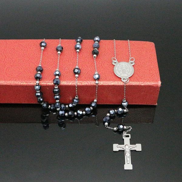 arrivals necklace jesus christ cross pendant sky blue bead 60cm chain women virgin mary christian fashion jewelry necklaces, Silver
arrivals necklace jesus christ cross pendant sky blue bead 60cm chain women virgin mary christian fashion jewelry necklaces, Silver