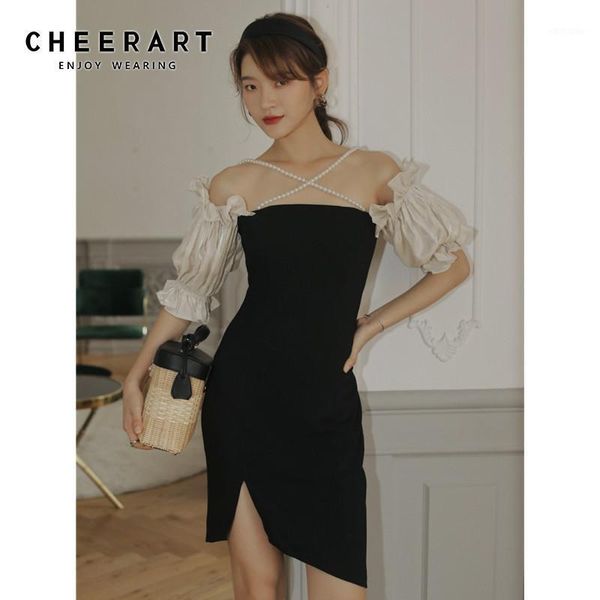 party dresses cheerart beading strapless bodycon elegant dress women lantern sleeve summer black ladies tube korean fashion clothing, White;black
party dresses cheerart beading strapless bodycon elegant dress women lantern sleeve summer black ladies tube korean fashion clothing, White;black
