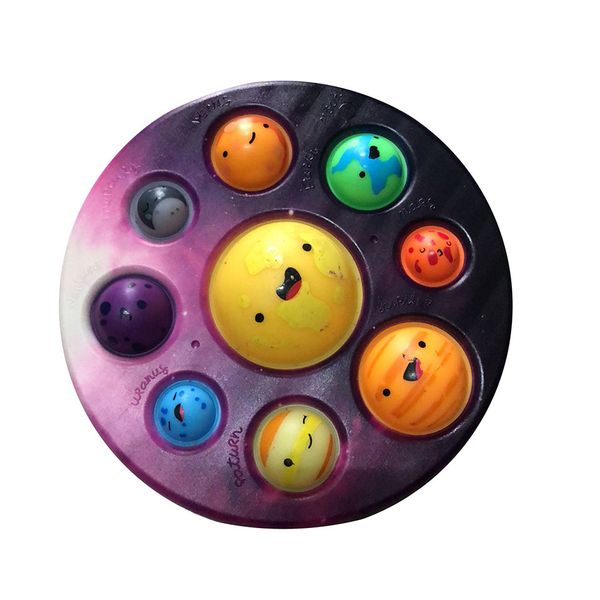 Eight Planets Fidget Finger Bubble Press Relief Fingertip Squeeze Sensor Decompression Toy Stress Educational Kids Baby, Multicolor
Eight Planets Fidget Finger Bubble Press Relief Fingertip Squeeze Sensor Decompression Toy Stress Educational Kids Baby, Multicolor