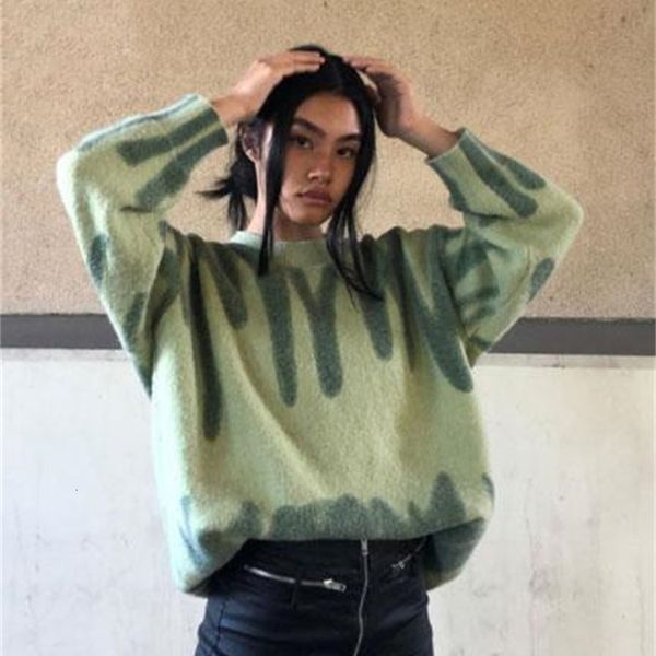 sweaters elegant green striped print women oversized pullovers winter o-neck loose long sweaters streetwear warm outerwear 2021, White;black
sweaters elegant green striped print women oversized pullovers winter o-neck loose long sweaters streetwear warm outerwear 2021, White;black
