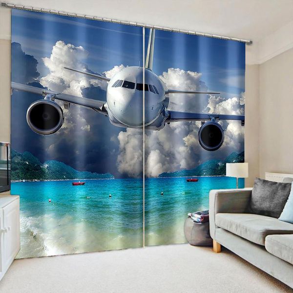 high beautiful po fashion customized 3d curtains blue scenery white drapes cortinas curtain &
high beautiful po fashion customized 3d curtains blue scenery white drapes cortinas curtain &