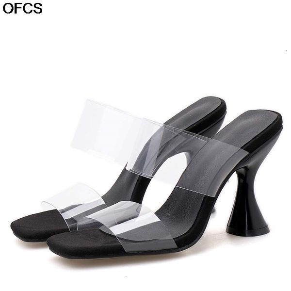 sandals high heels slippers women transparent ladies fashion square toe cup heel slides party dress pumps shoes s3au, Black
sandals high heels slippers women transparent ladies fashion square toe cup heel slides party dress pumps shoes s3au, Black