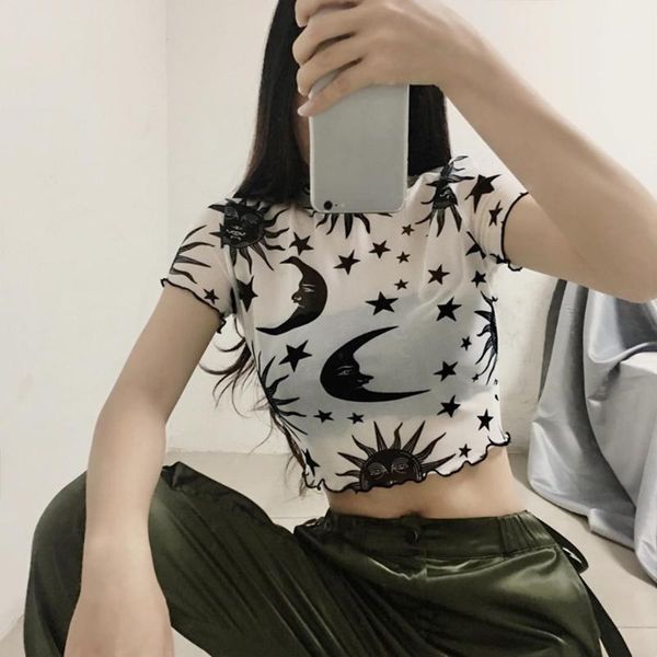 womens mesh sheer crop fashion turtleneck sun moon star print short shirt summer sleeve blouse #bl1 women's blouses & shirts, White
womens mesh sheer crop fashion turtleneck sun moon star print short shirt summer sleeve blouse #bl1 women's blouses & shirts, White