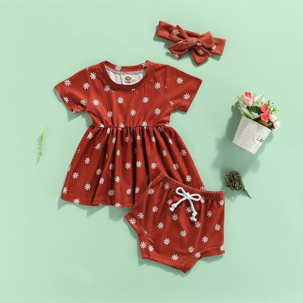 clothing sets summer 3 pieces kids suit set toddler daisy print round-neck short sleeve dress+ shorts+ headband for girls 0-24 months, White
clothing sets summer 3 pieces kids suit set toddler daisy print round-neck short sleeve dress+ shorts+ headband for girls 0-24 months, White