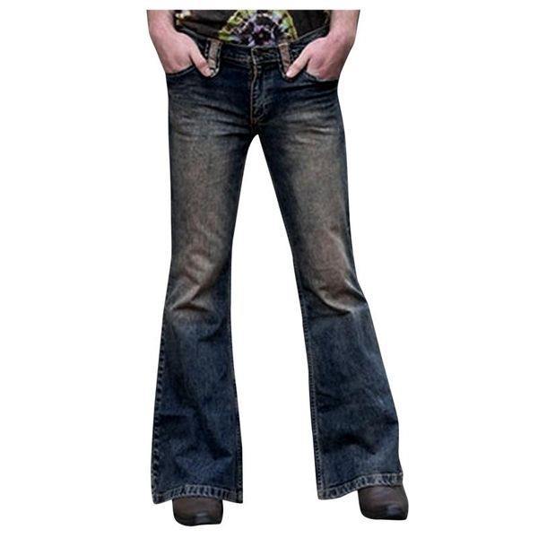 men's jeans men flared bootcut leg pants distressed patchwork designer punk stlye bell bottom denim trousers vaqueros hombre, Blue
men's jeans men flared bootcut leg pants distressed patchwork designer punk stlye bell bottom denim trousers vaqueros hombre, Blue