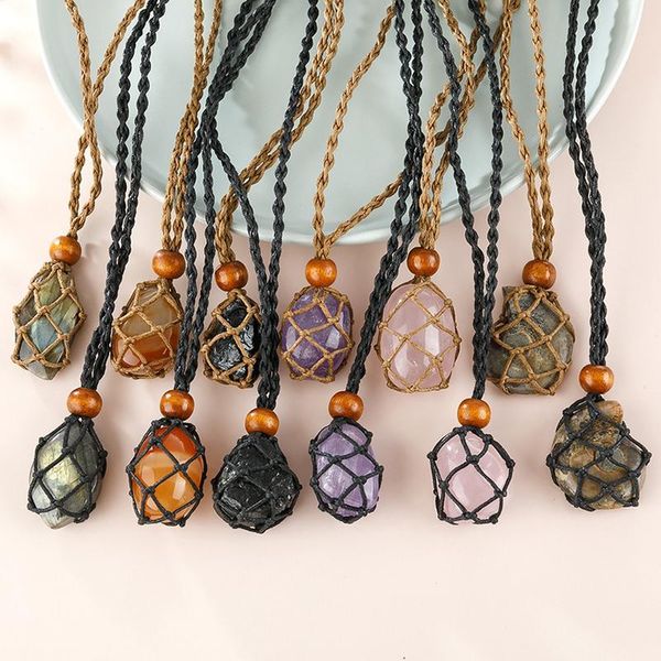 pendant necklaces 1pcs cord empty stone holder natural quartz crystal raw chakra point healing fish netted indians amulets necklace, Silver
pendant necklaces 1pcs cord empty stone holder natural quartz crystal raw chakra point healing fish netted indians amulets necklace, Silver