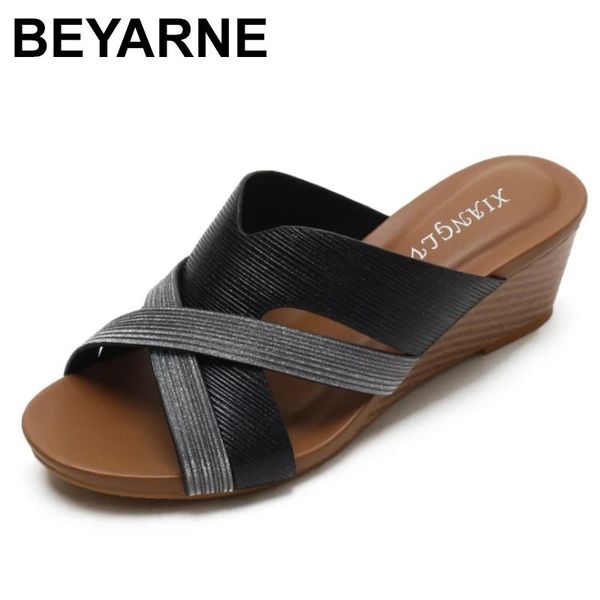 slippers beyarnefish mouth wedge sandals female 2021 summer style bohemian folk retro roman fashion platform shoes, Black
slippers beyarnefish mouth wedge sandals female 2021 summer style bohemian folk retro roman fashion platform shoes, Black