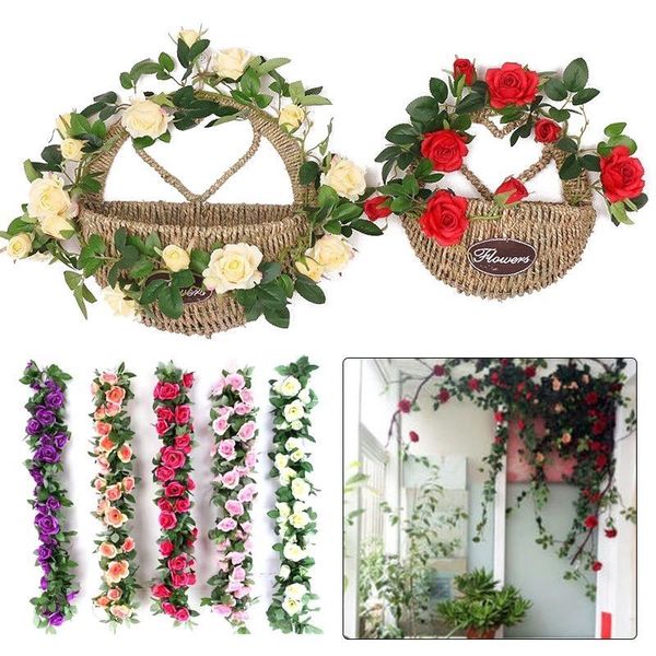 decorative flowers & wreaths artificial rose 2.4m simulation vines flower string emulation ornament festive home decor
decorative flowers & wreaths artificial rose 2.4m simulation vines flower string emulation ornament festive home decor