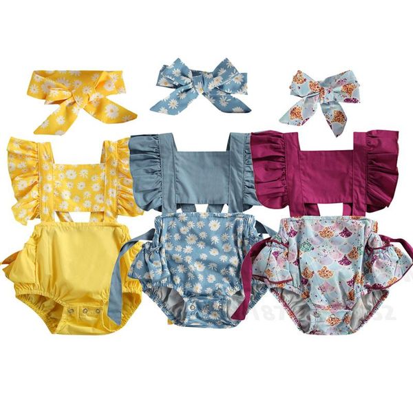 jumpsuits born baby girl clothes romper 0-24m ruffle backless floral romper+headband outfit summer lace-up cotton jumpsuit, Blue
jumpsuits born baby girl clothes romper 0-24m ruffle backless floral romper+headband outfit summer lace-up cotton jumpsuit, Blue