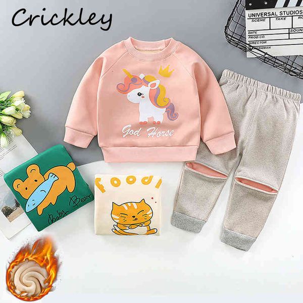 clothing cartoon animals print kids sets fleece sweatshirts pants for boys girls outfits winter unicorn sport casual children clothes q1215, White
clothing cartoon animals print kids sets fleece sweatshirts pants for boys girls outfits winter unicorn sport casual children clothes q1215, White