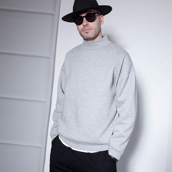men's hoodies & sweatshirts turtleneck bat shirt plus velvet thick winter models spring and autumn thin long-sleeved european american, Black
men's hoodies & sweatshirts turtleneck bat shirt plus velvet thick winter models spring and autumn thin long-sleeved european american, Black