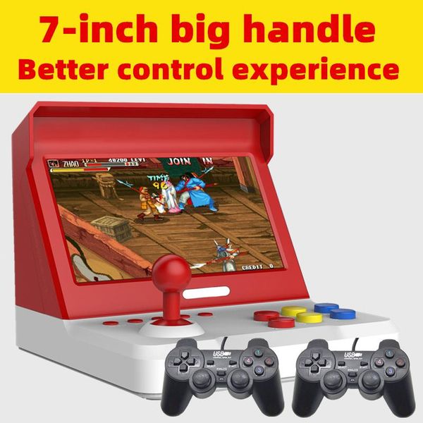 7.0/4.3 inch quad-core big rocker retro mini arcade console build in 9000 game neogeo/cp1/cp2/gbc/gb/sens/nes/smd portable players
7.0/4.3 inch quad-core big rocker retro mini arcade console build in 9000 game neogeo/cp1/cp2/gbc/gb/sens/nes/smd portable players