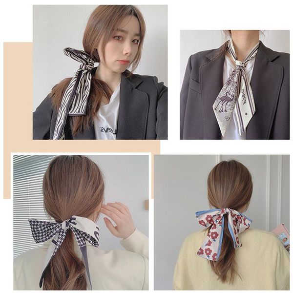 scarves women silk scarf fashion head headwear long bag accessories ribbon turban, Blue;gray
scarves women silk scarf fashion head headwear long bag accessories ribbon turban, Blue;gray