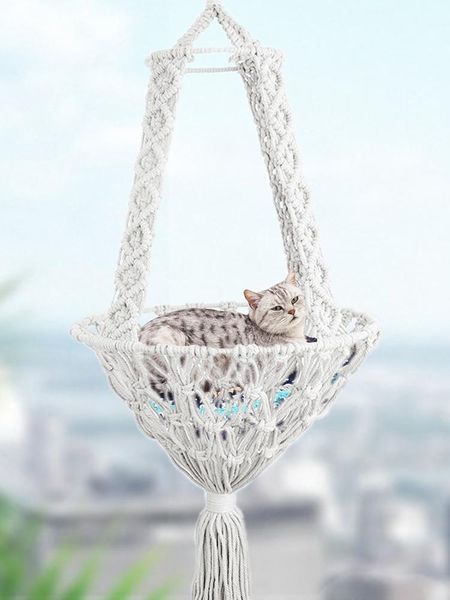 bohemian handwoven tapestry cotton pet cat hammock swing bed macrame for home bedroom decoration wall hanging beds & furniture
bohemian handwoven tapestry cotton pet cat hammock swing bed macrame for home bedroom decoration wall hanging beds & furniture