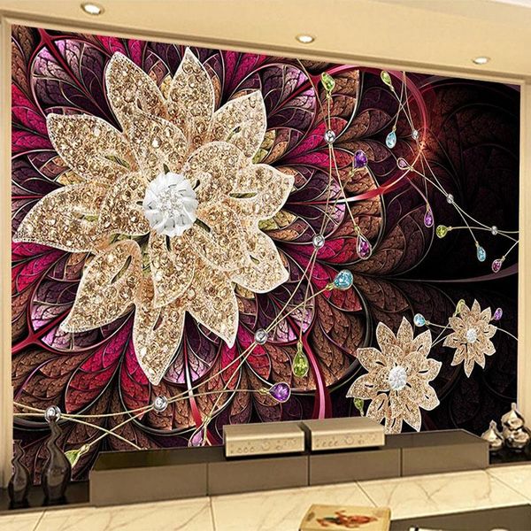 wallpapers custom 3d mural wallpaper luxury diamond jewelry flower art wall painting for living room tv background papers home decor
wallpapers custom 3d mural wallpaper luxury diamond jewelry flower art wall painting for living room tv background papers home decor