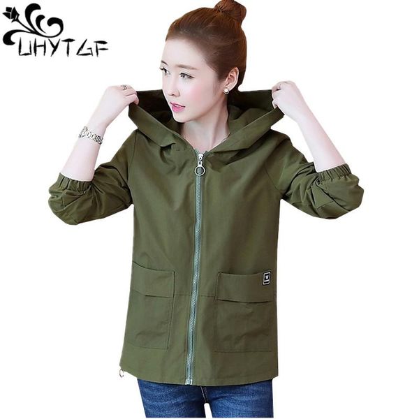 women's jackets uhytgf short jaket women autumn outerwear long sleeve hooded casual thin jacket female loose plus size bomber 810, Black;brown
women's jackets uhytgf short jaket women autumn outerwear long sleeve hooded casual thin jacket female loose plus size bomber 810, Black;brown