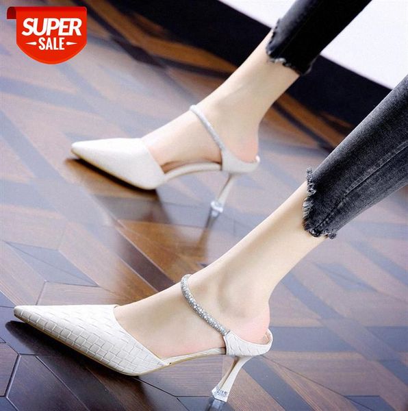 slippers women's baotou half drag without heels, high-heeled stiletto lazy with rhinestones outside #3d8i, Black
slippers women's baotou half drag without heels, high-heeled stiletto lazy with rhinestones outside #3d8i, Black