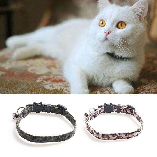 cat collars & leads durable cats collar practical removable fabric with bell for pets leopard print design dog products accessories
cat collars & leads durable cats collar practical removable fabric with bell for pets leopard print design dog products accessories