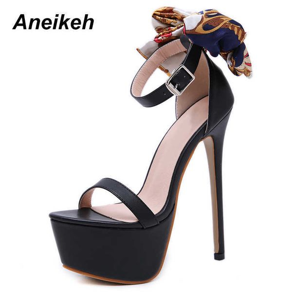 aneikeh 16cm ultra high heels sandals for women summer butterfly-knot platform wedge club shoes woman pumps 210615, Black
aneikeh 16cm ultra high heels sandals for women summer butterfly-knot platform wedge club shoes woman pumps 210615, Black