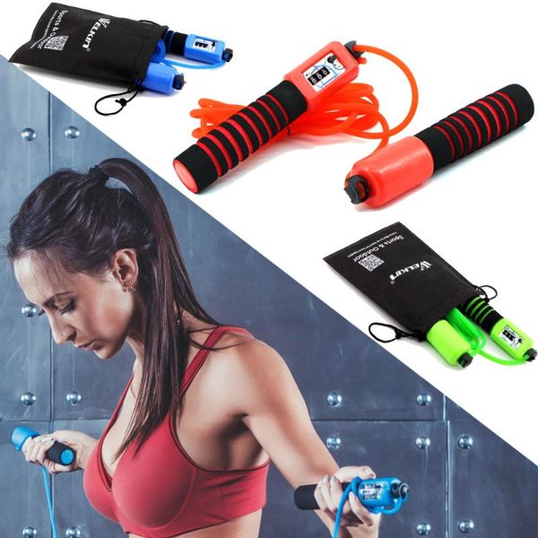 jump ropes sponge rope with electronic counter 2.8m adjustable fast speed counting skipping wire in carry bag workout equipments
jump ropes sponge rope with electronic counter 2.8m adjustable fast speed counting skipping wire in carry bag workout equipments