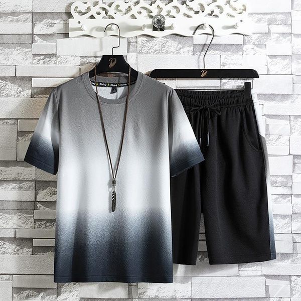 men's tracksuits men sets 2021 summer short-sleeved shorts thin casual youth suit trendy two-piece clothing, Gray
men's tracksuits men sets 2021 summer short-sleeved shorts thin casual youth suit trendy two-piece clothing, Gray