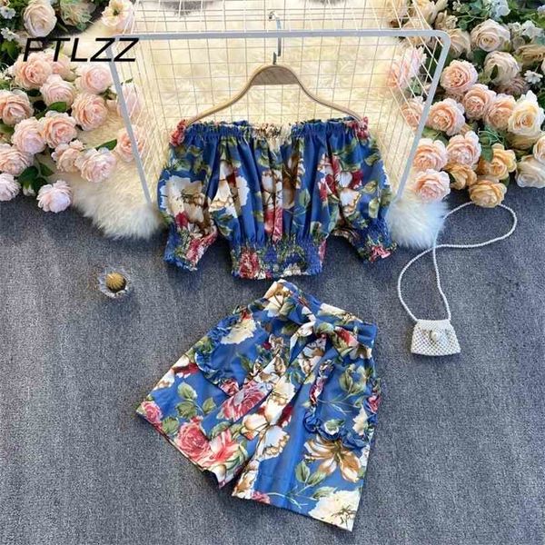 women retro two piece sets summer off shoulder crop blouse and shorts outfits woman beach boho 2 pcs suits clothing 210525, White
women retro two piece sets summer off shoulder crop blouse and shorts outfits woman beach boho 2 pcs suits clothing 210525, White