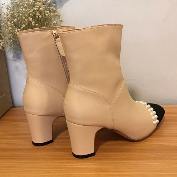 slippers paris socialite booties women c martin boot pearls beading patchwork chunky heel boots sheepskin vintage shoe 01d4, Black
slippers paris socialite booties women c martin boot pearls beading patchwork chunky heel boots sheepskin vintage shoe 01d4, Black