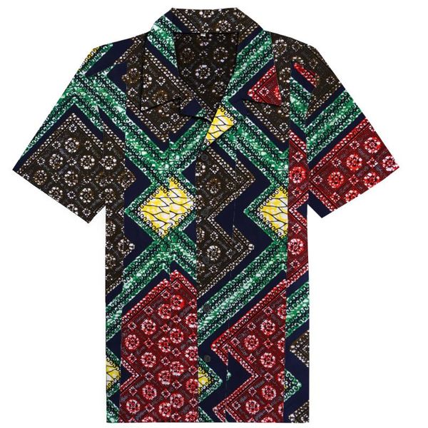 men's casual shirts african style pattern of men cotton short sleeve blouse traditional classical wax printing square tile printed, White;black
men's casual shirts african style pattern of men cotton short sleeve blouse traditional classical wax printing square tile printed, White;black