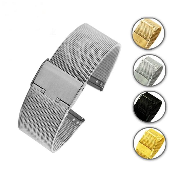 watch bands mesh stainless steel bracelet ultrathin watchband strap for general thin ticwatch womens or mens brand 22mm, Black;brown
watch bands mesh stainless steel bracelet ultrathin watchband strap for general thin ticwatch womens or mens brand 22mm, Black;brown