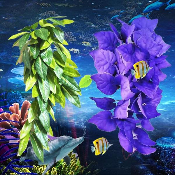 decorations aquarium artificial water grass plant hanging leaves vine rattan fish tank decor
decorations aquarium artificial water grass plant hanging leaves vine rattan fish tank decor
