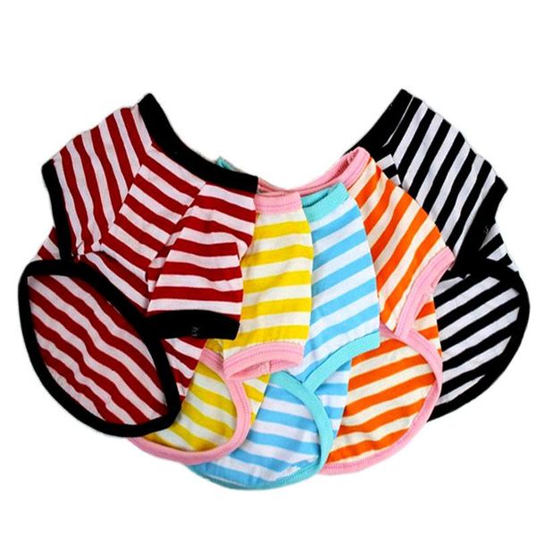dog apparel pet clothing stripe round neck t-shirt puppy spring summer costume korean small pets
dog apparel pet clothing stripe round neck t-shirt puppy spring summer costume korean small pets