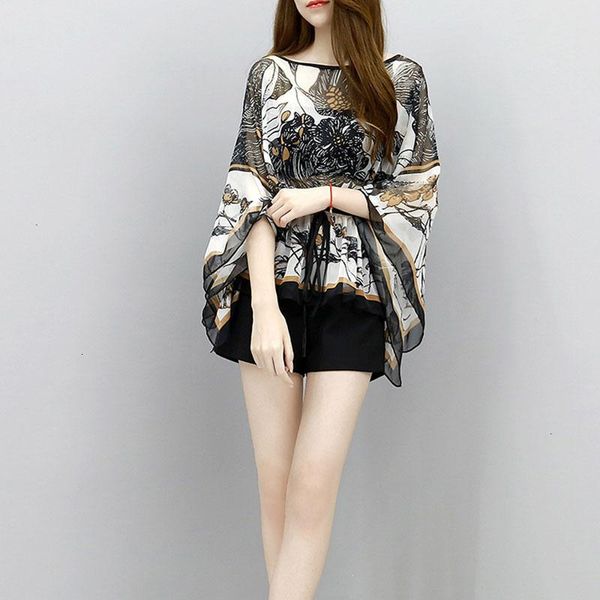 two piece dress nieuwe vrouwen casual losse grote maat print chiffon shirt slanke shorts mode 2 stuk set zomer ym509, White
two piece dress nieuwe vrouwen casual losse grote maat print chiffon shirt slanke shorts mode 2 stuk set zomer ym509, White