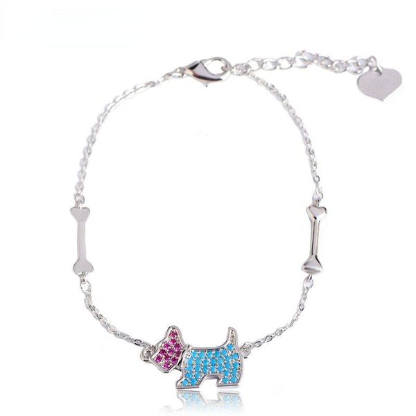 link, chain dazz fashion bracelet for women hand accessories zircon stone blue crystal dog shape animal pulseira party wedding joyas, Black
link, chain dazz fashion bracelet for women hand accessories zircon stone blue crystal dog shape animal pulseira party wedding joyas, Black