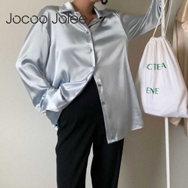 jocoo jolee womem elegant long sleeve lapel shirts office lady satin silk loose blouses korean harajuku oversized chic 210619, White
jocoo jolee womem elegant long sleeve lapel shirts office lady satin silk loose blouses korean harajuku oversized chic 210619, White