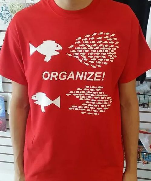 organize big fish eats little fish shirt protest anarchy t shirt tee, White;black
organize big fish eats little fish shirt protest anarchy t shirt tee, White;black
