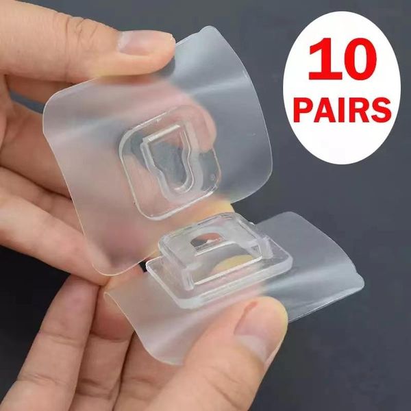 10/20/100pcs hook double-sided adhesive wall hooks hanger strong transparent suction cup hang tool for kitchen klevende haken & rails
10/20/100pcs hook double-sided adhesive wall hooks hanger strong transparent suction cup hang tool for kitchen klevende haken & rails