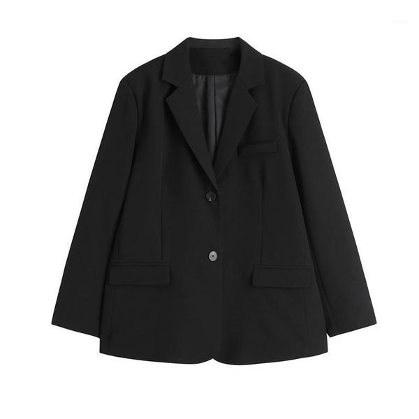 women's suits & blazers commute casual suit womens 2021 autumn winter korean british style loose black jacket fashion, White;black
women's suits & blazers commute casual suit womens 2021 autumn winter korean british style loose black jacket fashion, White;black