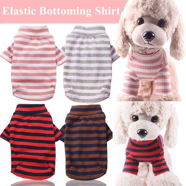dog apparel fashion stripe autumn spring clothes cat vest soft cotton elastic t-shirt puppy sweatshirt pet clothing
dog apparel fashion stripe autumn spring clothes cat vest soft cotton elastic t-shirt puppy sweatshirt pet clothing