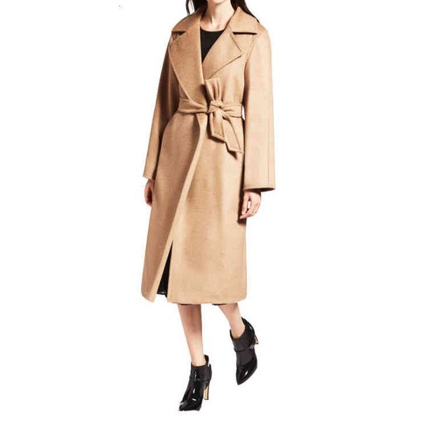 women's wool & blends fashion elegant lady coats overcoat with belted lapel neck long sleeve women autumn winter cashmere coat plus siz, Black
women's wool & blends fashion elegant lady coats overcoat with belted lapel neck long sleeve women autumn winter cashmere coat plus siz, Black