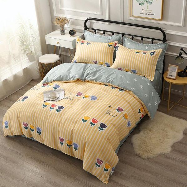 bedding sets yellow stripe floret pattern 3/4pcs set pure cotton a/b double-sided warmth comfort soft home textiles oceania
bedding sets yellow stripe floret pattern 3/4pcs set pure cotton a/b double-sided warmth comfort soft home textiles oceania
