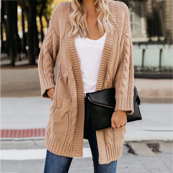 women's knits & tees sweater woman cardigan will code loose flowers knitting coat euwr, White