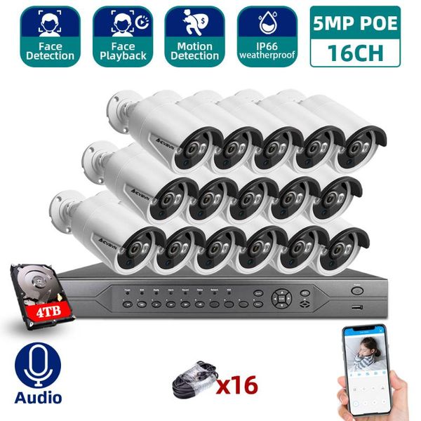 wireless camera kits h.265 16ch 5mp 4k hd poe nvr kit cctv system ir outdoor ai ip p2p video security surveillance set 4tb hdd
wireless camera kits h.265 16ch 5mp 4k hd poe nvr kit cctv system ir outdoor ai ip p2p video security surveillance set 4tb hdd