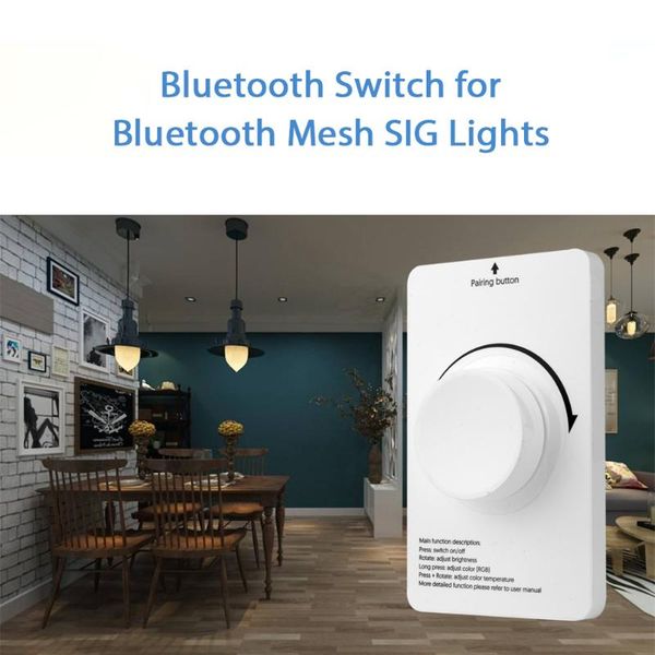 smart home control wireless wall switch rotary dimmer controller delicate durable remote for bluetooth mesh led light bulb
smart home control wireless wall switch rotary dimmer controller delicate durable remote for bluetooth mesh led light bulb