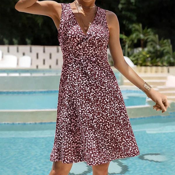 casual dresses summer women's v-neck dress beach vintage mini vestidos feminino floral party woman sleeveless loose robes, Black;gray
casual dresses summer women's v-neck dress beach vintage mini vestidos feminino floral party woman sleeveless loose robes, Black;gray