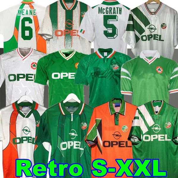1992 93 ireland retro soccer jersey 1990 home classic jersey vintage irish sheedy 1994 1995 1996 away football shirts mcgrath keane 90 92 94, Black;yellow
1992 93 ireland retro soccer jersey 1990 home classic jersey vintage irish sheedy 1994 1995 1996 away football shirts mcgrath keane 90 92 94, Black;yellow